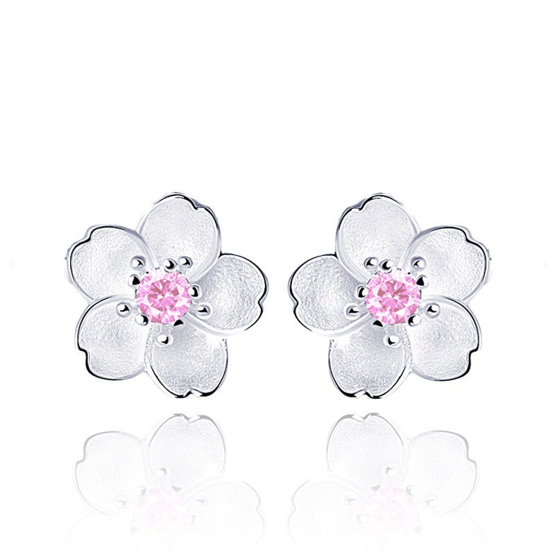50 buah desain perak Italia 925 anting-anting wanita asli Korea fashion perhiasan anting[tidak mudah luntur] [tidak alergi]-12