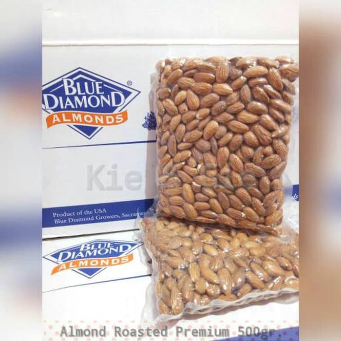 

kacang almond panggang blue diamond premium 500 grm(no kulit cangkang)