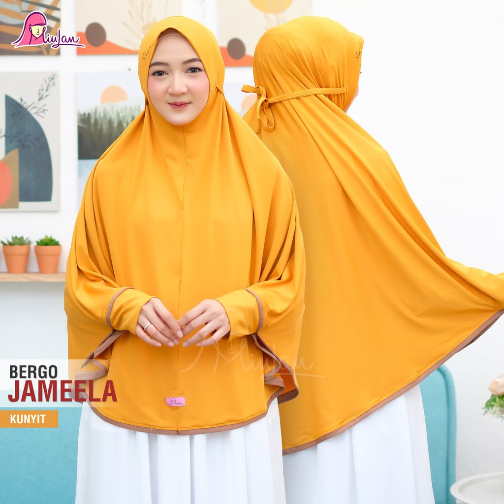 Jameela Hijab Miulan Lengan Panjang Kerudung Syari Lengan Jumbo Jilbab Tangan Miulan Praktis