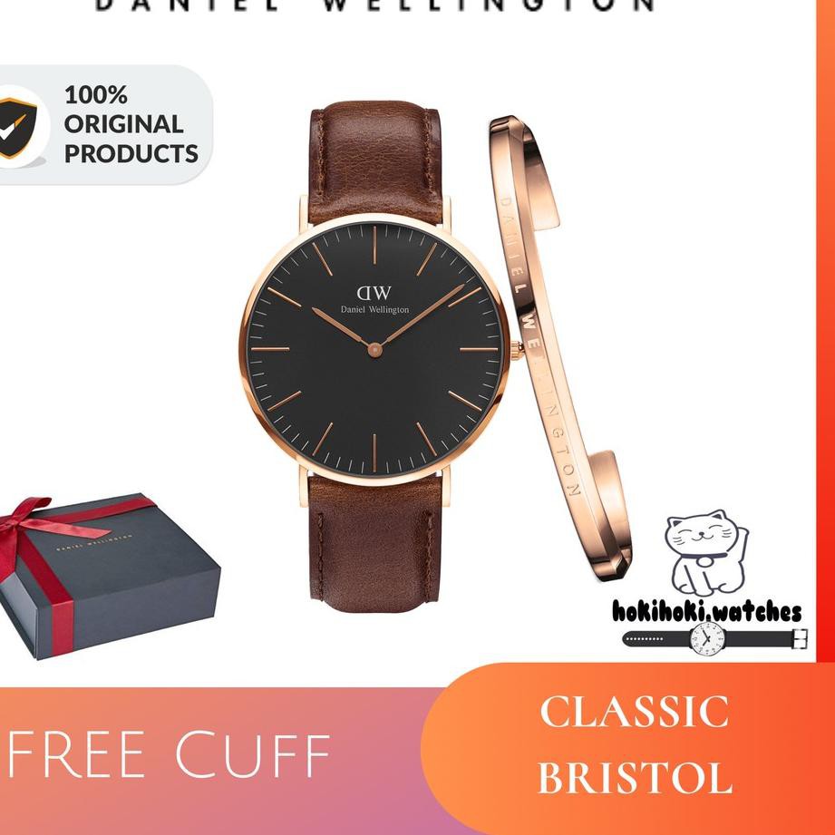 TOP [ ORIGINAL - FREE GELANG ] JAM DANIEL WELLINGTON WANITA PRIA DW ORIGINAL BRISTOL CFF7 ....