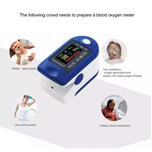 MedioCare Fingertrip Pulse Oximeter Saturation Monitor LED Digital