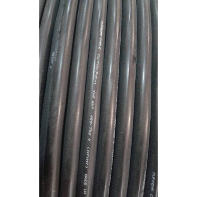 Kabel Listrik Serabut Hitam NYYHY 4 x 6 4x6 Supreme 100meter Kabel NYYHY 4 x 6mm 4x6mm 4 x 6 mm Supr