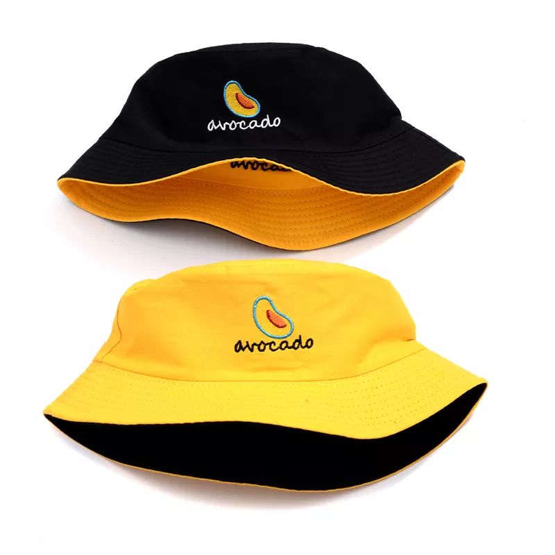 topi bucket hat pria dan wanita bolak balik bervariasi bordil bolak balik luar dalam 100% premium