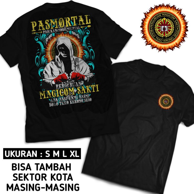 Kaos Magicom Sakti | Kaos Pasmortal | Kaos Perguruan Magicom Sakti | Kaos Pasukan Moro nguntal | Kaos Pasmortal Magicom Sakti Custom Tambah Sektor | Magicom Sakti | Kaos Mejikom Sakti