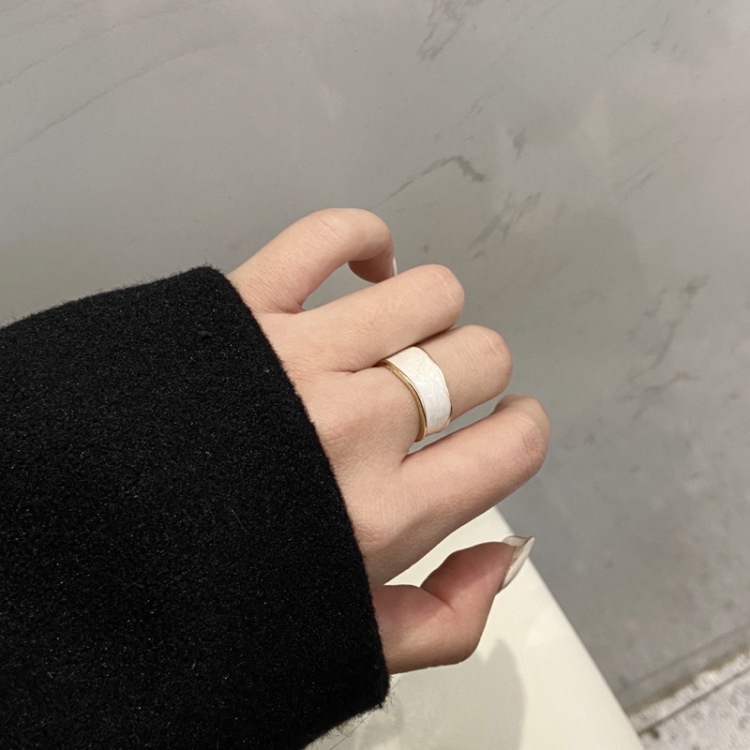 Simple Korea Ins Ring Irregular Design Retro Index Finger Ring