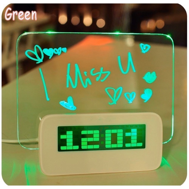 message digital clock / jam digital / jam meja / jam dinding