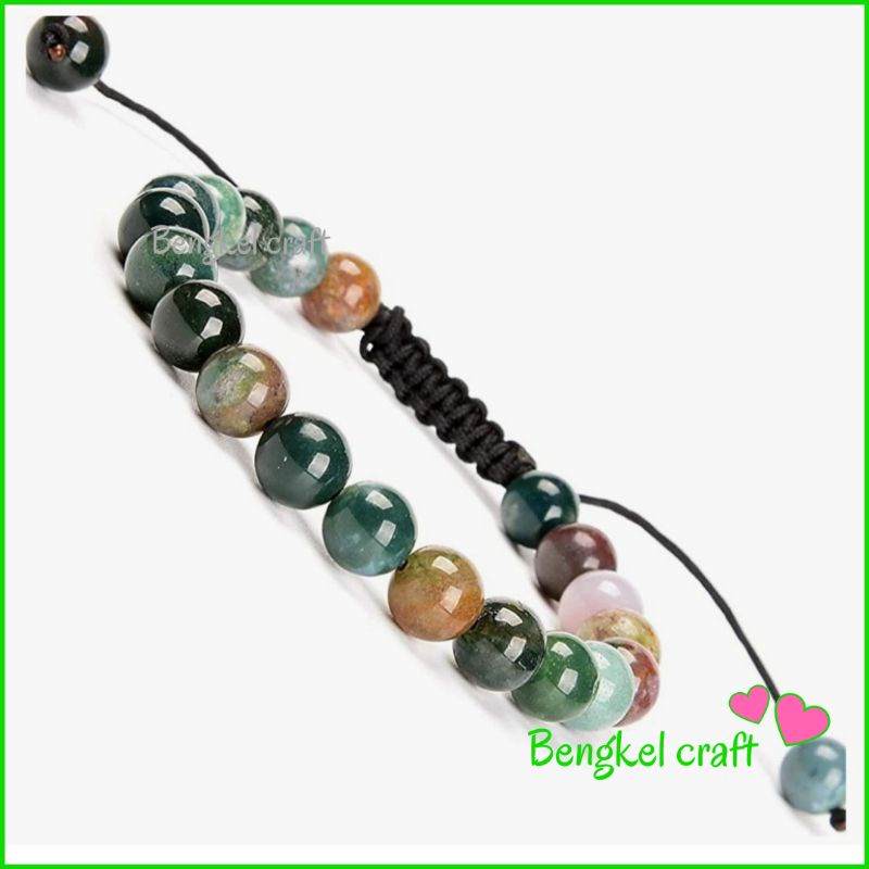 Gelang Wanita Kekinian Batu indian agate akik Untuk Kado