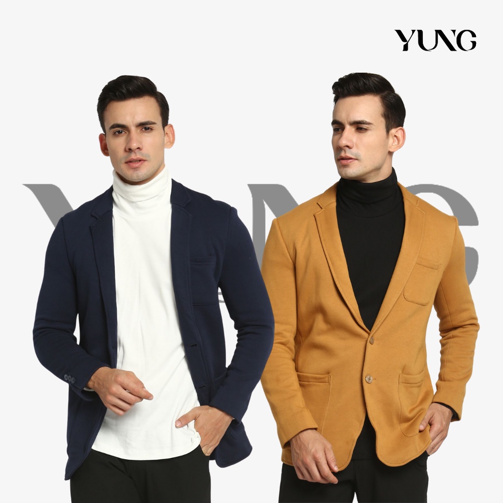 YUNG Blazer Jas Pria Casual