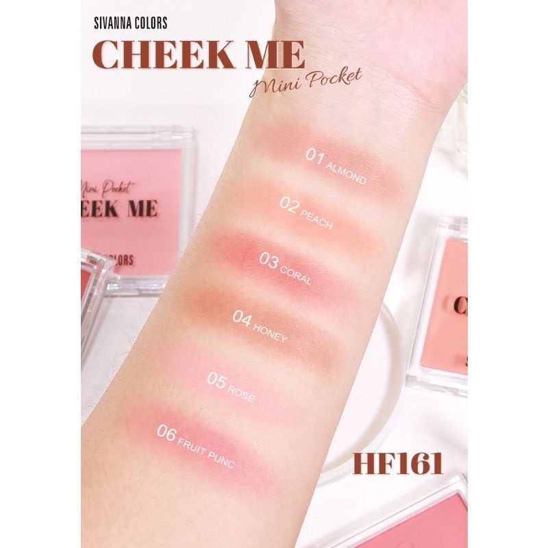 SIVANNA COLORS HF161 BLUSHON CHEEK ME MINI POCKET