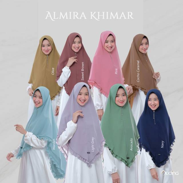 Hijab Audina Almira Khimar ORI Audina/Khimar Ceruty Babydoll Audina
