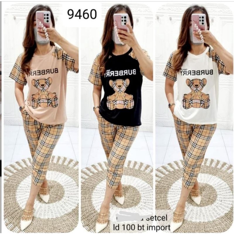 Setelan Celana Theresia Kaos Bebyteri Import