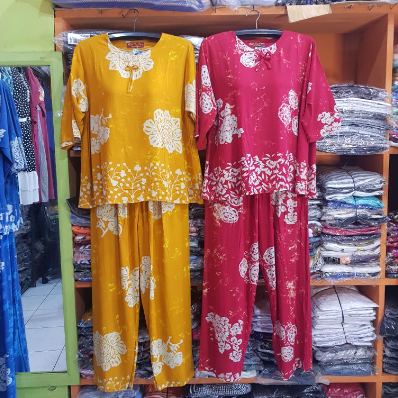 Setelan Celana Batik Cap COPAR Ukuran ABG|Setcel kekinian