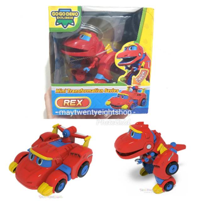 Toys Kingdom Ling Dhong Gogo Dino Mini Transformation Series Rex Original / Mini Rex Gogo Dino Ori