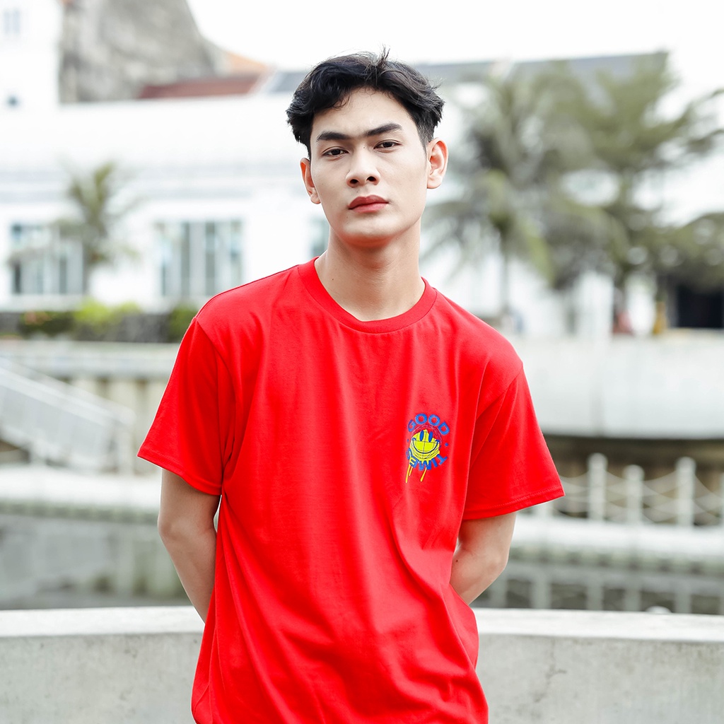 Kaos Distro GOODTIME RED New States Apparel Premium Cotton 24s