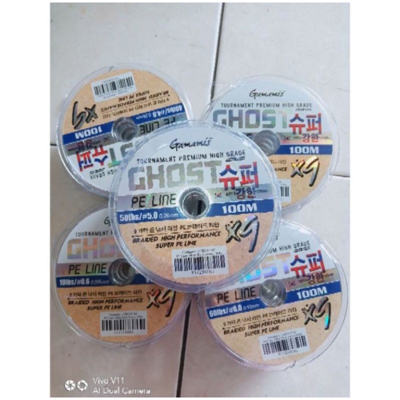 SENAR PE GAMAMIS GHOST LINE X9