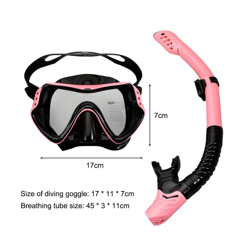 Masker Diving Agustina Profesional Unisex Peralatan Kolam Renang Underwater Anti Kabut Snorkel Set Diving Mask Snorkel Set