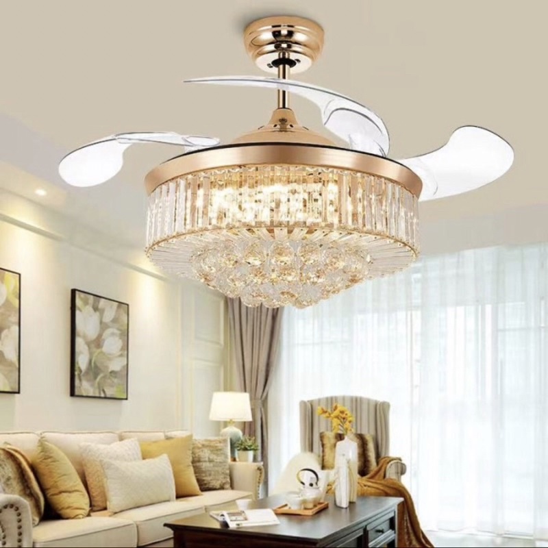 LAMPU KIPAS ANGIN GANTUNG PLAFON LOTUS 5033 - KIPAS LAMPU 42 INCH