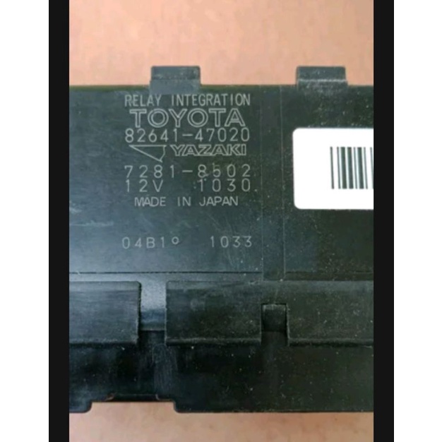 relay integration yaris vios 82641-47020 original