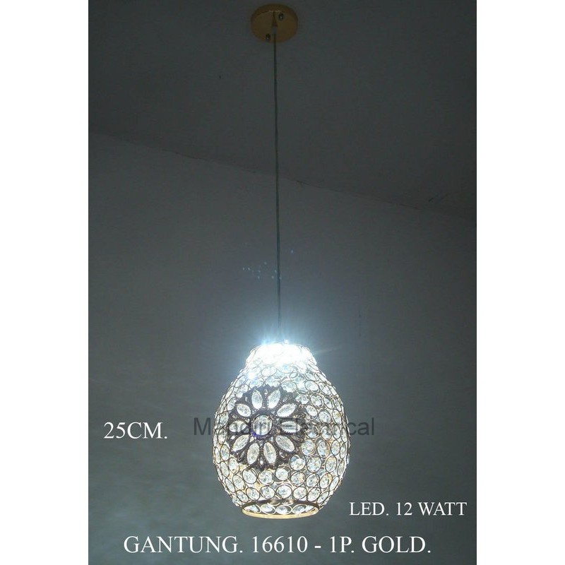 lampu Hias Gantung Dekorasi Meja Makan Minimalis 16610 - 1P / GD/CH