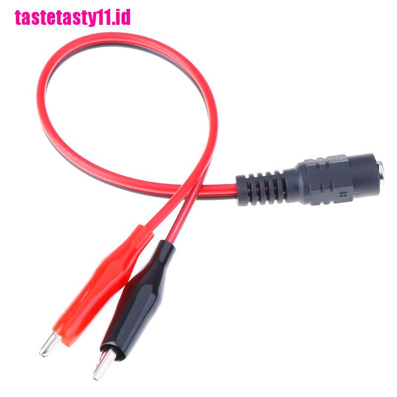 【TTID】1Pc Alligator Clip 12V Power Cable Crocodile Wire DC Voltage Connector To