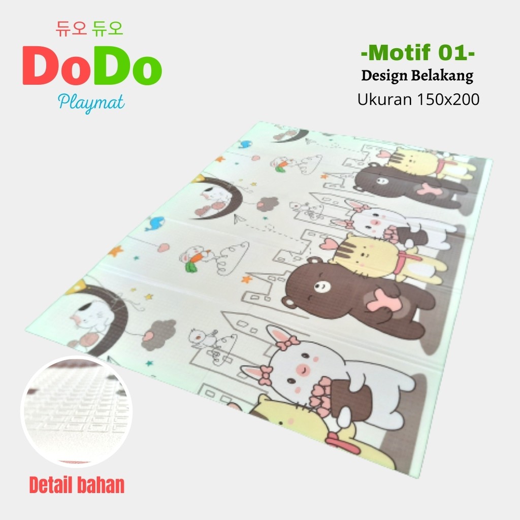 Karpet DODO Playmat Anak 150X200 KODE 01 Motif Jerapah-1
