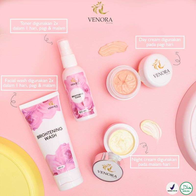 Jual VENORA SKINCARE / PAKET ACNE / PAKET BRIGTENING Shopee Indonesia
