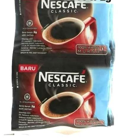 

GROSIR ☘️ MUMTAAZZTORE ☘️ NESTLE Nescafe Classic 2gr SACHET RENCENG