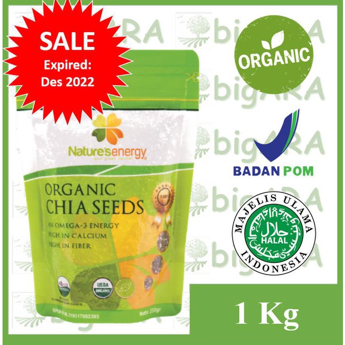 

Diskon Nature's Energy Chia Seeds 1kg Nature Natures Chia Seed 1 kg 1 kilo Diskon