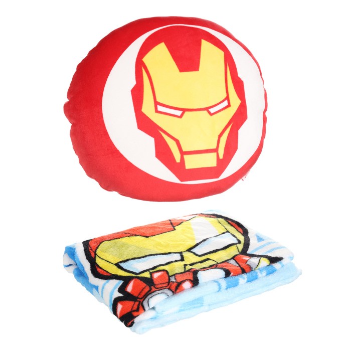 MINISO Marvel Bantal Sofa Kursi Selimut 36x36cm Mobil Kantor Rumah - Iron Man