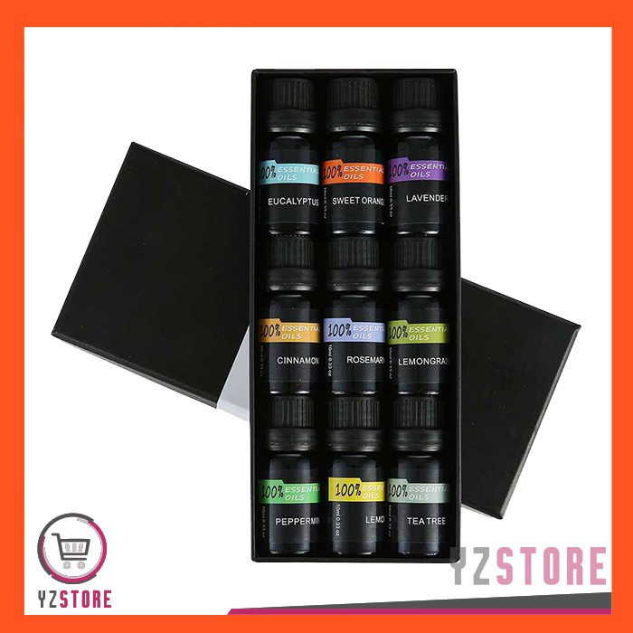 Essential Oil Aroma Terapi Aromatherapy Pengharum Ruangan Fragrance Oils Aromatherapy 10ml 9PCS YZ72