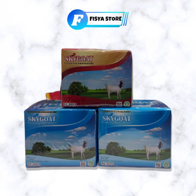 

Susu Kambing ETAWA Bubuk SKYGOAT | Sky Goat Original | Vanila | Coklat | Propolis 1 BOX isi 10 Sachet