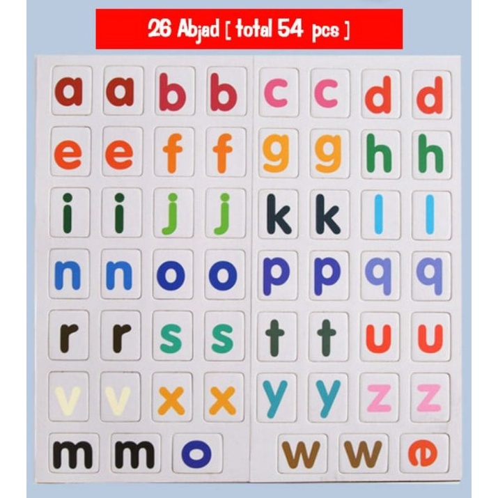 Magnetic Word Spelling Game belajar huruf