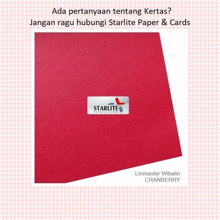 Kertas Covering Paper LINMASTER CRANBERRY