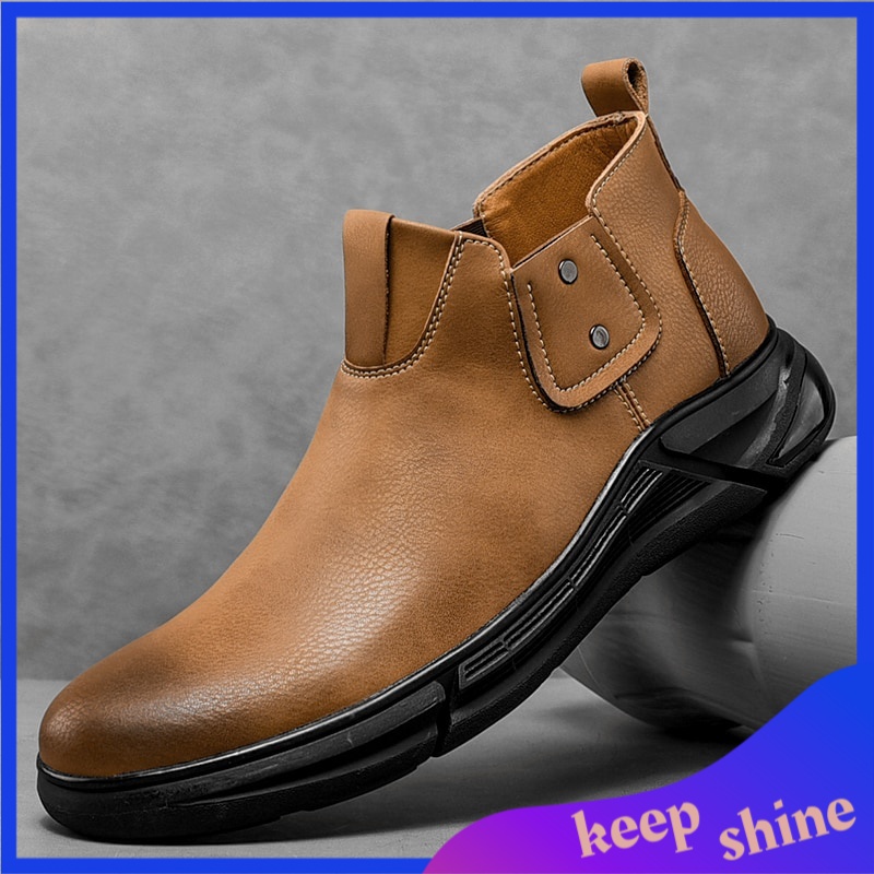 Sepatu Boots Pria Kulit Import Winter Shoes Men Chelsea Boots Mens Boots Leather Footwear Mens Chels