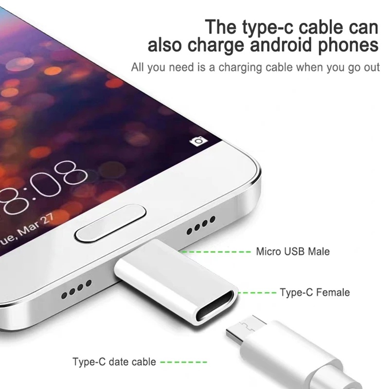 Hot Sale/[Unggulan] Konverter Kabel Android USB Tipe C Ke Micro/Adaptor Data Charger Mini/Kompatibel Dengan Ponsel Laptop Dan Perangkat Lain USB C