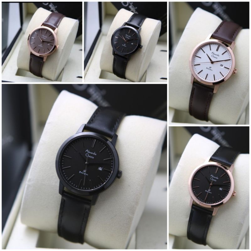 AC1007 Jam Tangan Wanita Alexandre Christie AC 1007 Original Kulit