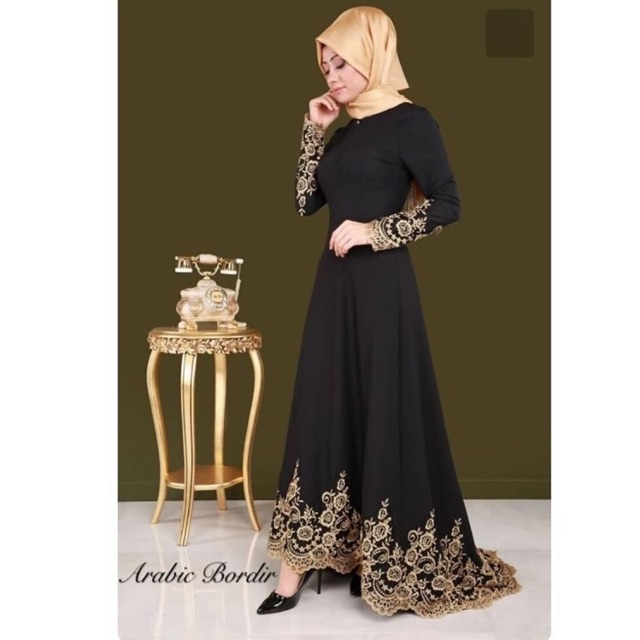 Ready 2 warna ZR Arabica maxi / maxi arabika / gamis wanita kekinian