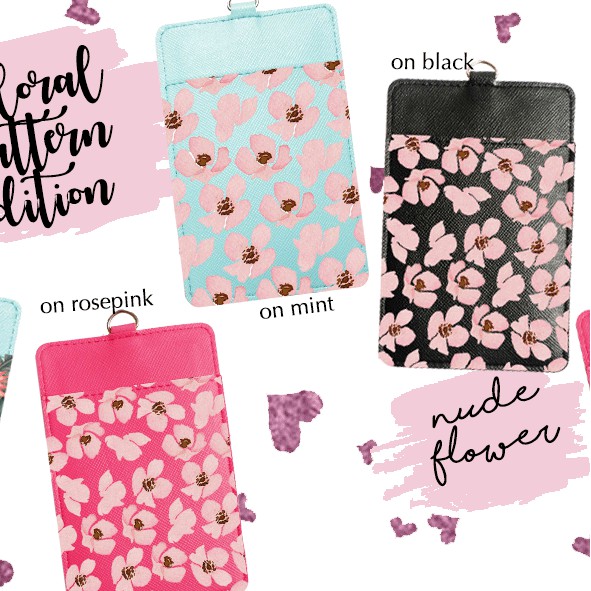 

SOUVENIR WEDDING ID CARD HOLDER CUSTOM NUDE FLOWER