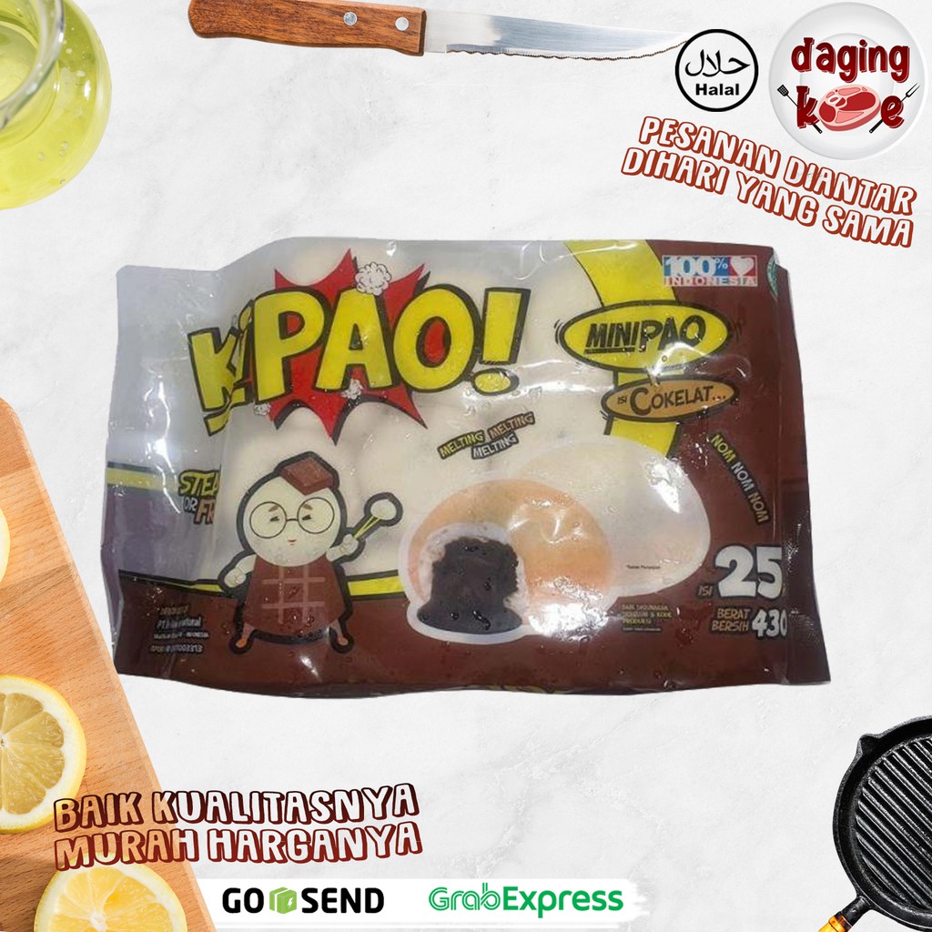 

BAKPAU KIPAO MINI PAO COKELAT COKLAT 430 gr DK244