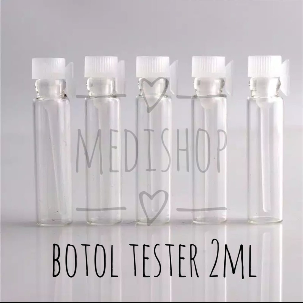 Botol kaca sampel tester parfum 2ml botol parfum tester tola vial colek stik