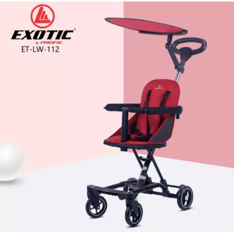 STROLLER ANAK EXOTIC ET- LW- 112 | LW- 003 RED | TRAVELING STROLLER