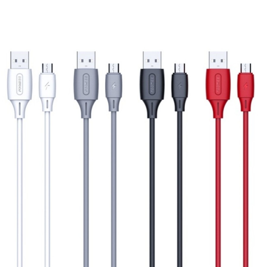 Kabel Data Charger Foomee NL10 2.4A Kabel Data Micro USB 100Cm