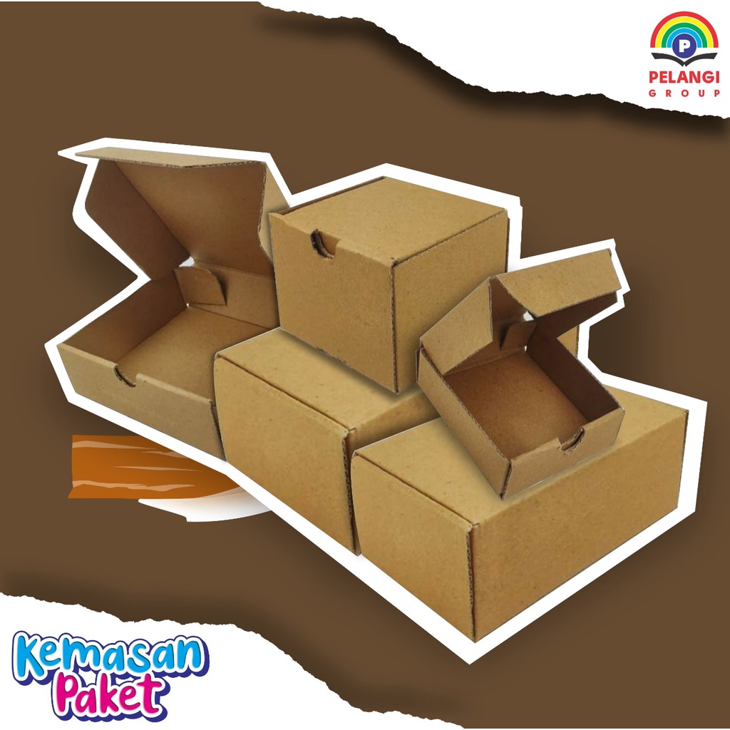 

BOX GIFT HAMPERS CORRUGATED BOX BENTUK PERSEGI 1515 - T5 / SNACK BOX HAMPERS MURAH