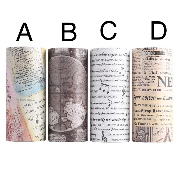 

Hari Ini Washi Tape Selotip Vintage 90 Mm Diskon