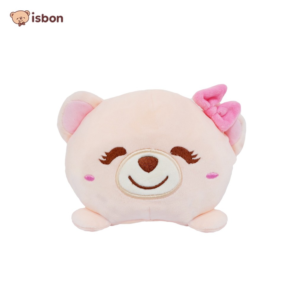 Boneka bear bolak-balik pink bonita beruang dua ekspresi wajah berbeda untuk kado dan maninan anak edukasi non alergi lulus SNI garansi seumur hidup-istana boneka