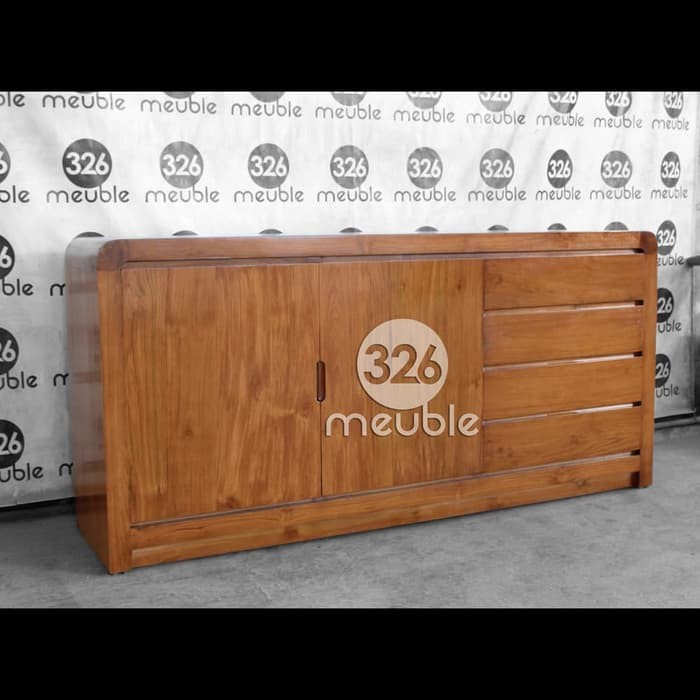 Bufet Dapur Minimalis Jati Mebel Jepara - Meja Dapur Minimalis Jati