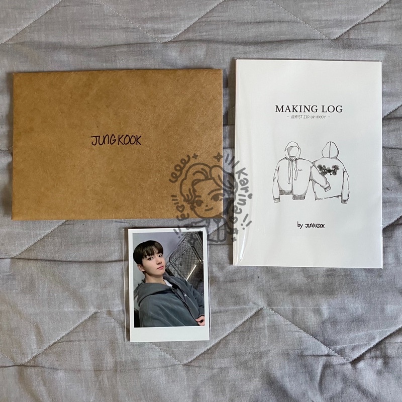 BTS Official Photocard Jungkook Making Log Artist Made Collection Zip Up Hoody ARMYST