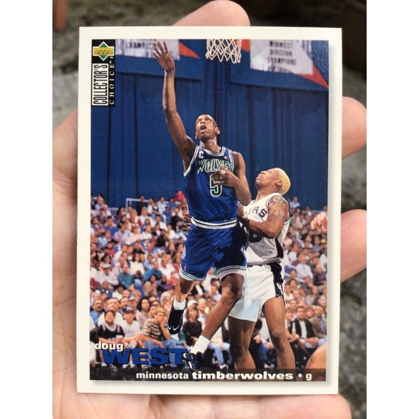 KARTU BASKET DENNIS RODMAN V DOUG WEST 1995 NBA COLLECTORS CHOICE