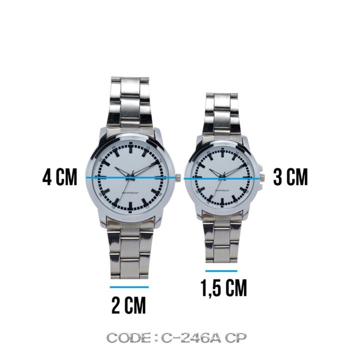 NEW Jam Tangan Pasangan Mewah Analog Fashionable C-246A CP