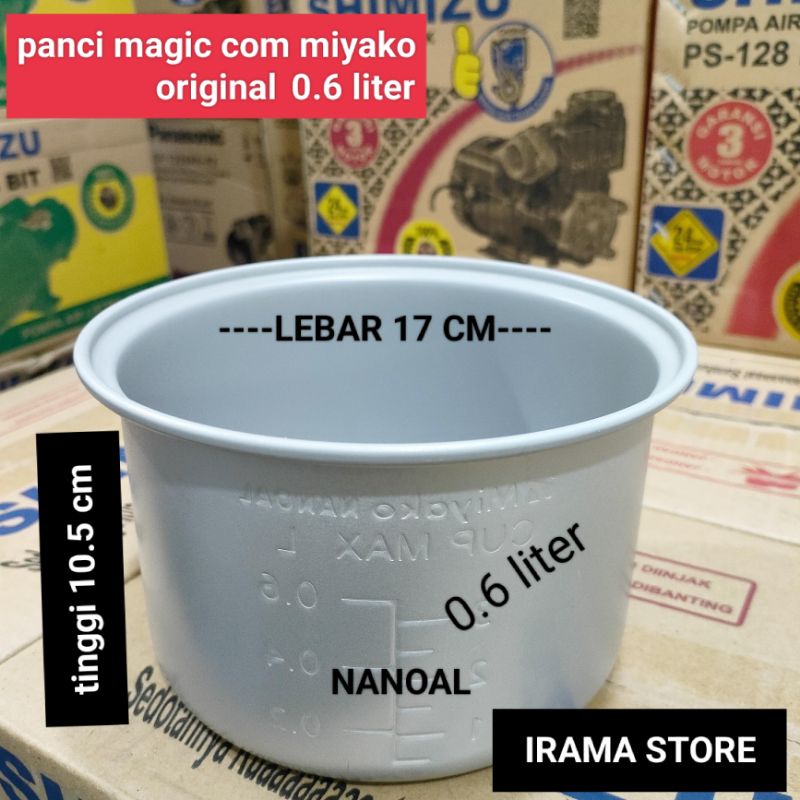 Panci teflon Magic Com Miyako 0,6liter / Panci Rice Cooker 0.6L Original Miyako